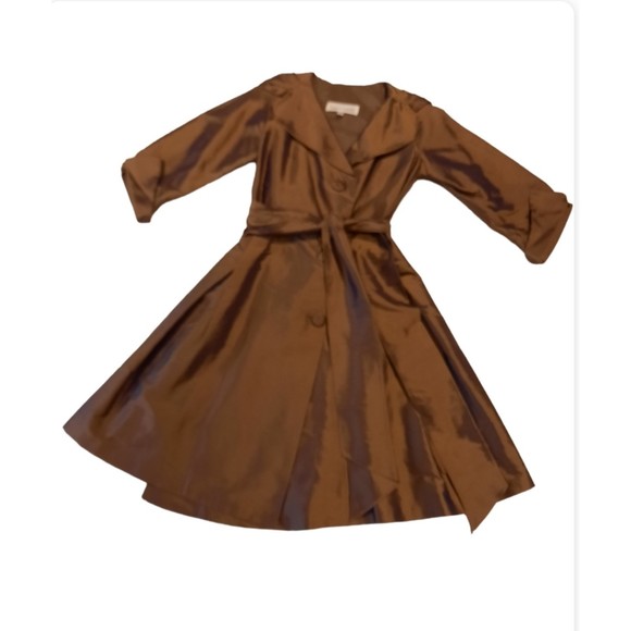 Sara Campbell Designer Dress Silk Shirt Dress Size 6 - Picture 3 of 6